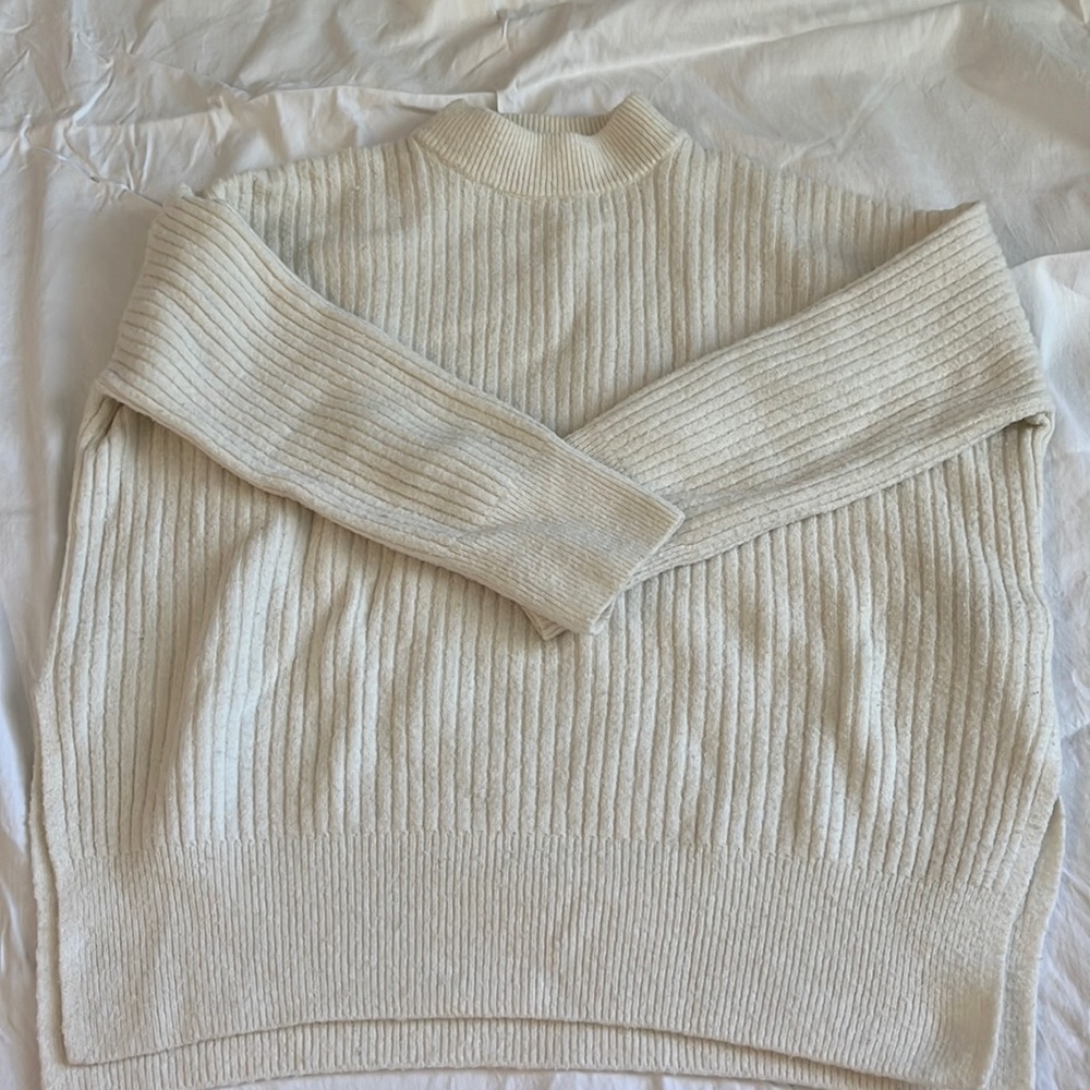 H&M oversized cream sweater